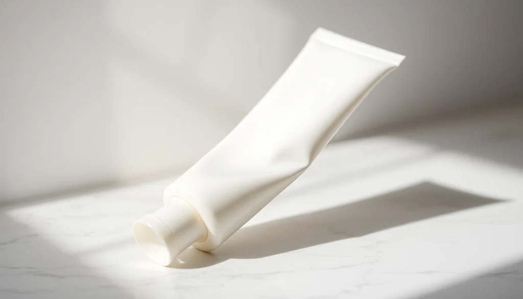 Luxurious hand cream Manufacturer featuring elegant packaging on a marble surface.