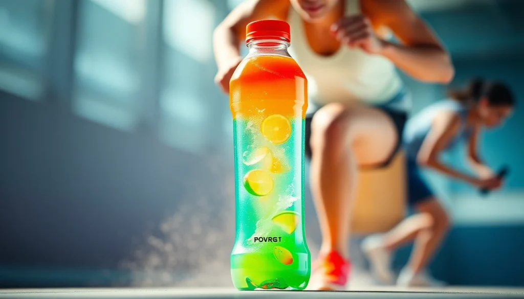 Quench your thirst with a refreshing sportsdrink for optimal hydration during workouts.