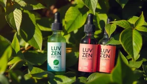 Promote relaxation with LUV Zen Drops, a natural supplement designed for stress relief and mood support.