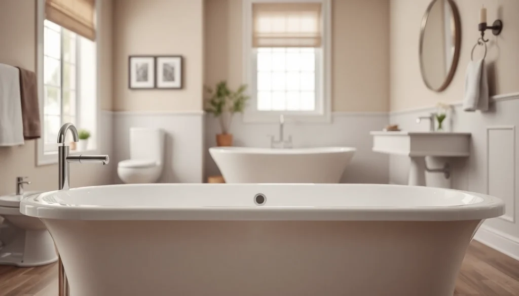 Showcase of modern American Standard bathroom fixtures highlighting elegant design and quality.