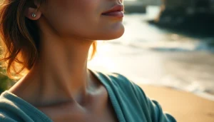 Engaging spiritual life coach in Bournemouth - Dorset, meditating in a serene coastal setting.