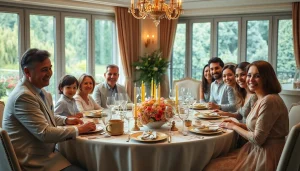 Experience the warmth of European Pesach hotels with families enjoying a festive Seder celebration.