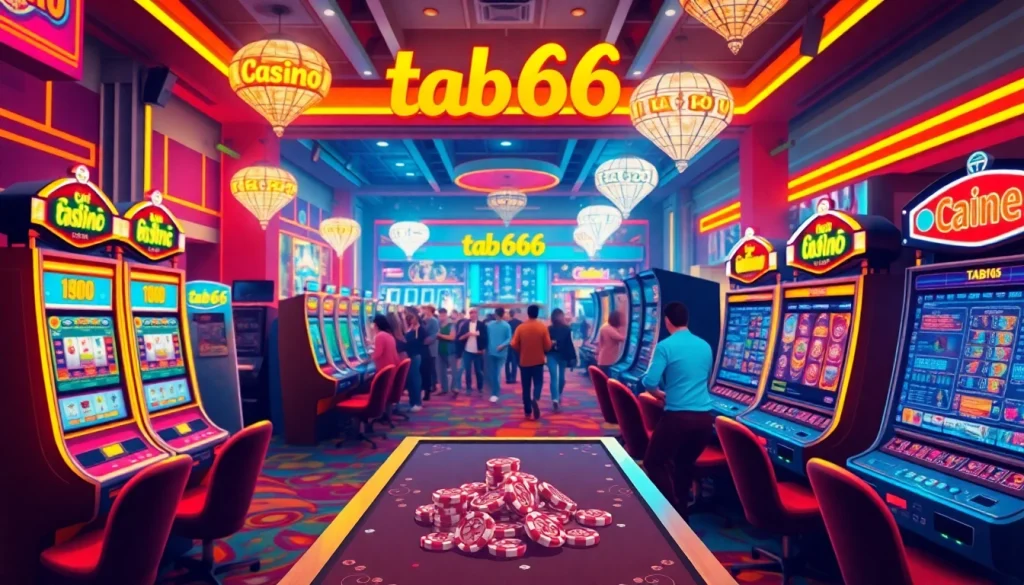 Experience the excitement of tab66 casino with vibrant games and lively players in action.