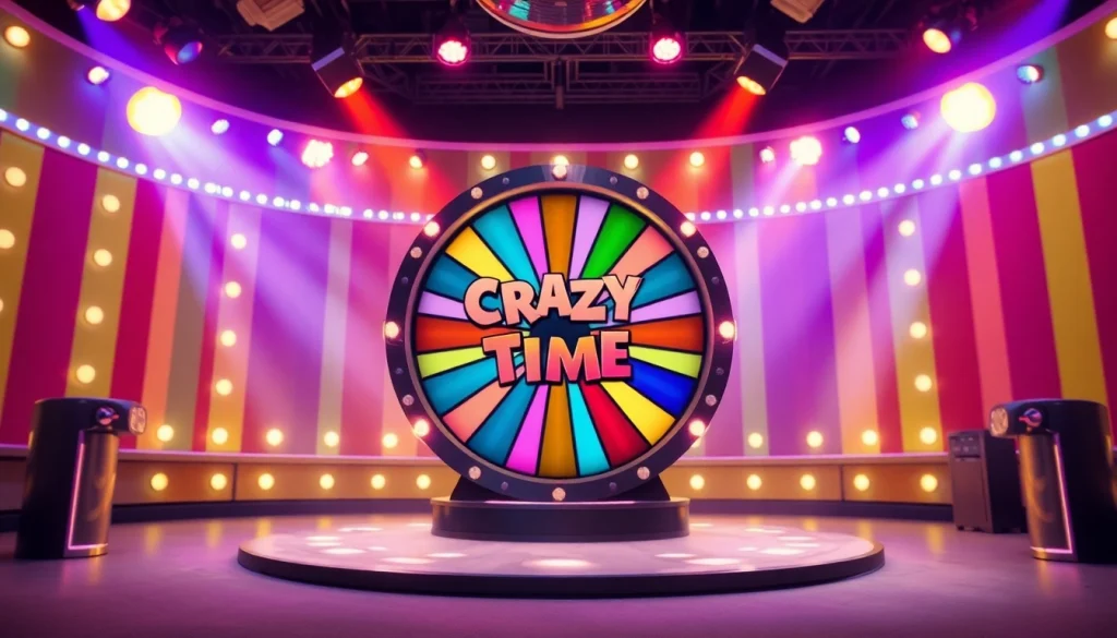 Analyze rtp crazy time during a captivating live game show with a dynamic wheel and interactive atmosphere.
