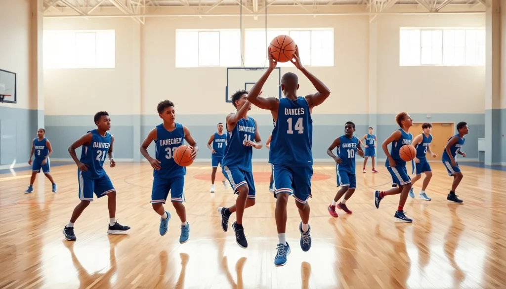 Young athletes showcasing skills at Takeover Basketball Academy during an energetic practice session.