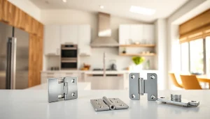 Showcasing high-quality Cabinet Hinge Manufacturers with various styles in a modern kitchen.