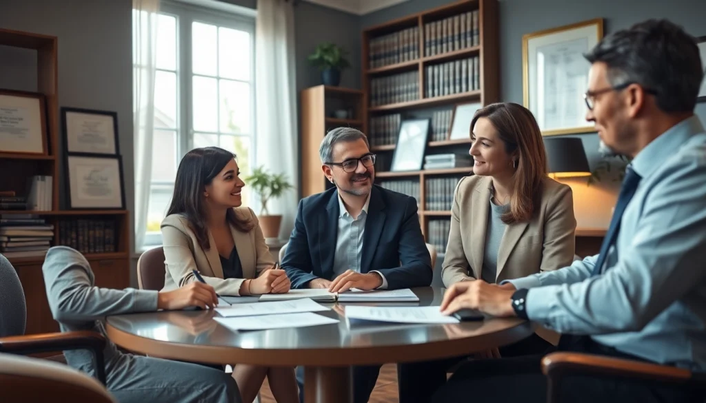 Engaging family lawyers adelaide providing personalized legal consultation in a professional office.