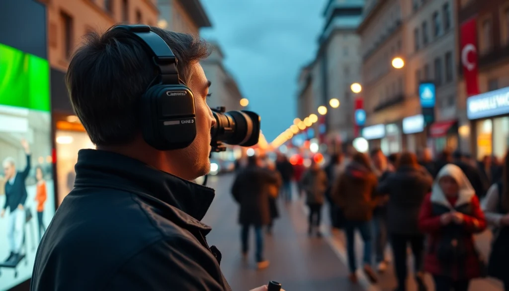 Düzce haber son dakika: Breaking news coverage showcasing a reporter amidst the city events.