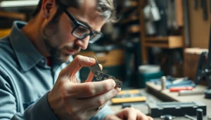 Skilled locksmith crafting Van Keys in a meticulous workshop environment.
