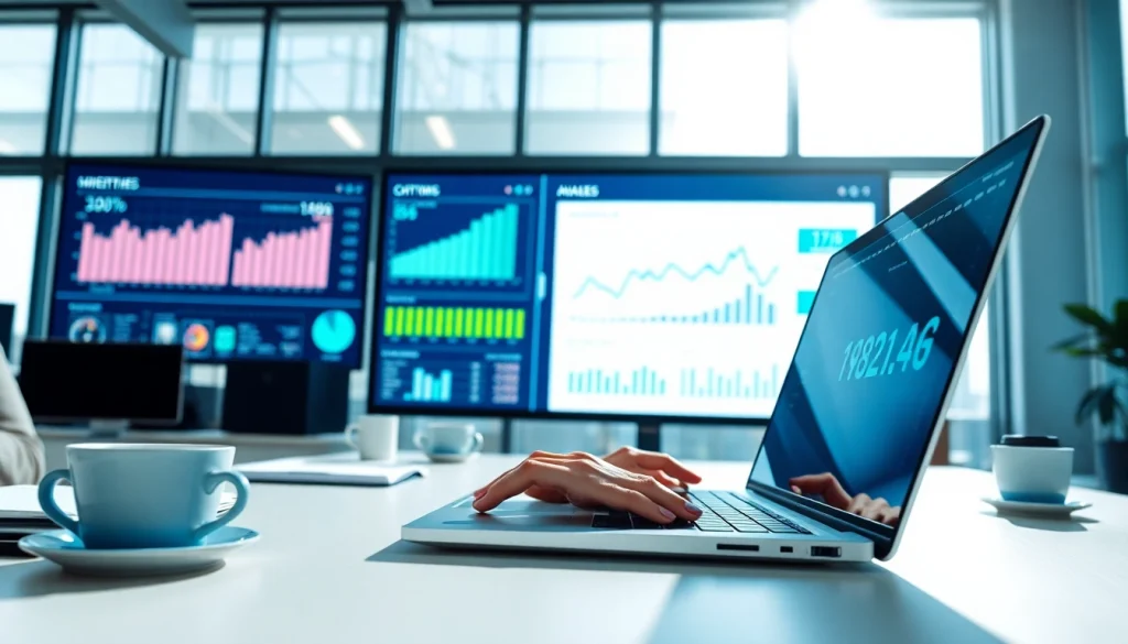 Analyze competitors effectively with AI for competitor analysis in a modern office setup.
