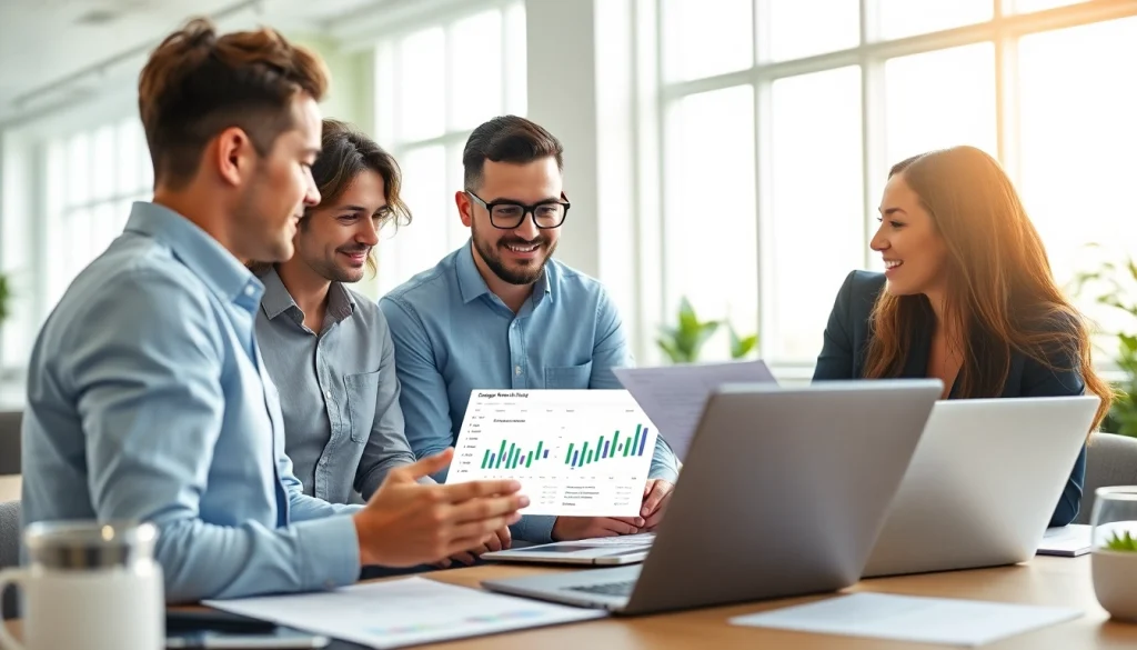 Optimize your google ads edmonton campaigns with a professional marketing team collaborating.