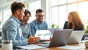 Optimize your google ads edmonton campaigns with a professional marketing team collaborating.