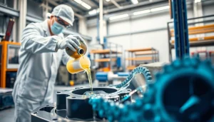 Pouring infusion resins into a mold, showcasing low-viscosity epoxy for composite manufacturing.