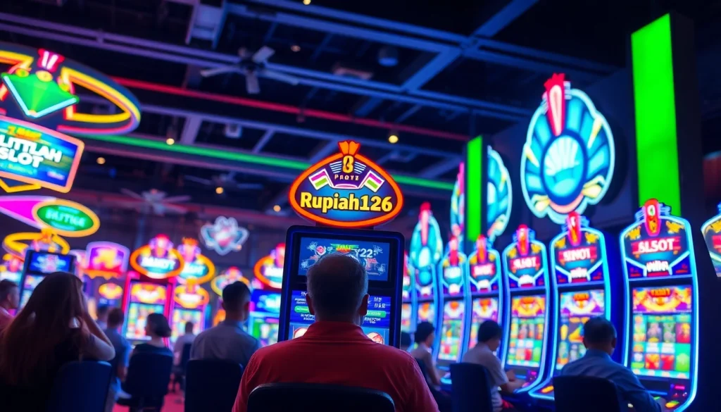 Menangkan permainan di rupiah126 slot dengan mesin slot yang berkilau dan penuh warna.