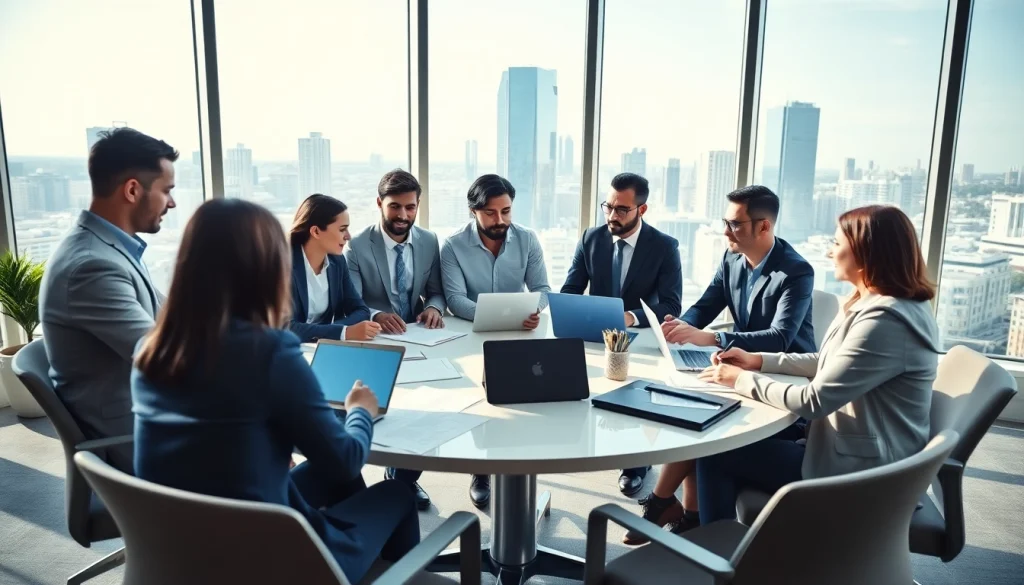 Suppliers engaging in a business meeting to discuss contracts and logistics.