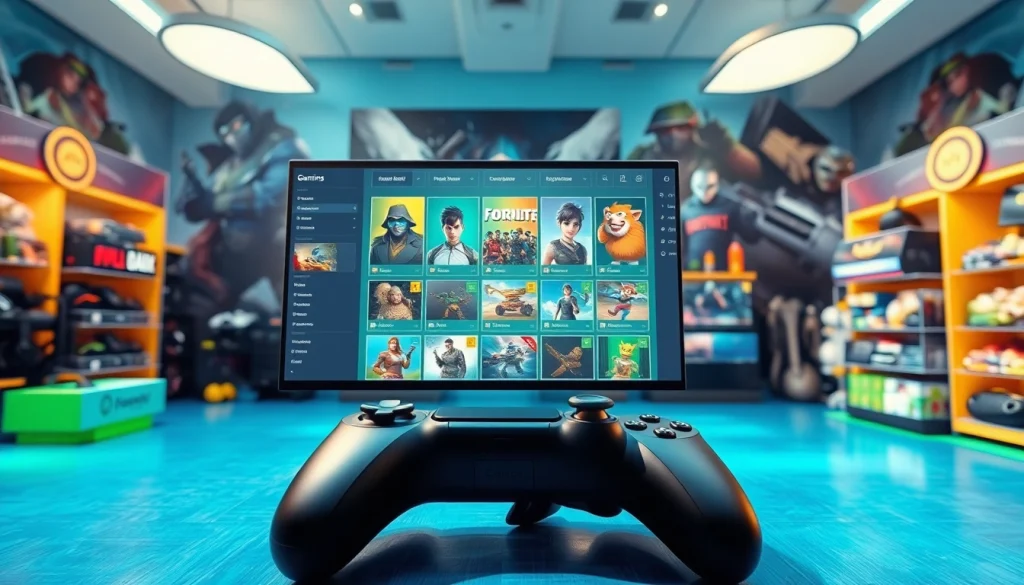 Tampilkan berbagai item game dari toko Game Items shops untuk menarik pembeli.